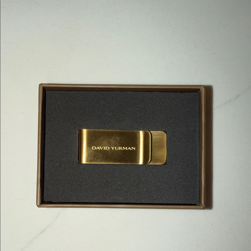 David Yurman Elegant Gold Money Clip